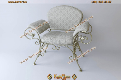 Ажурное кованое кресло