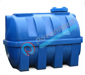 2000 литров пластиковая горизонтальная емкость