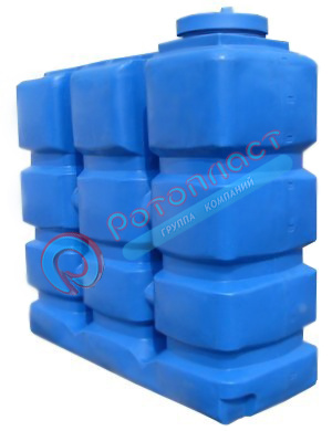 2000 литров призматическая пластиковая емкость