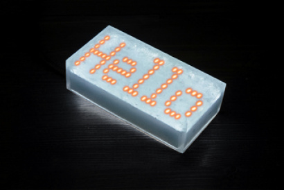 Тротуарная плитка с подсветкой