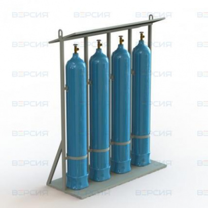 Стойка для хранения кислородных баллонов (4 баллона)