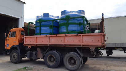 Емкости для КАС (перевозка, хранения) в усиленном каркасе.