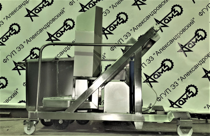 Подъемник опрокидыватель гидравлический для тележек