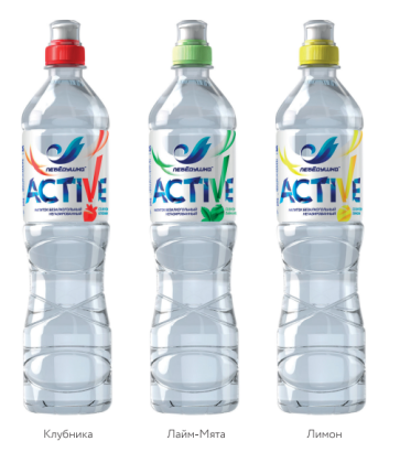 Вода со вкусом любимых фруктов и ягод Лебёдушка ACTIVE без газа. SportLock