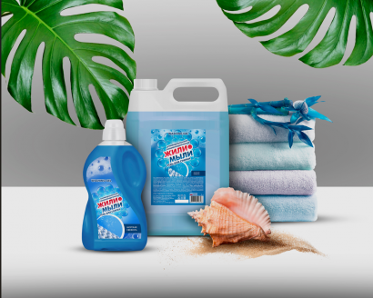 Гель для стирки «‎Жили-Мыли» аром. «‎Морская свежесть» 1 л, флакон