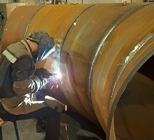 Колено секторное сварное