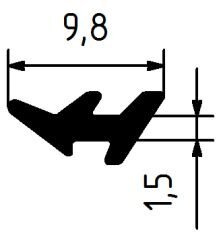 Уплотнитель типа елочка в системе Фристайл (FreeStile)