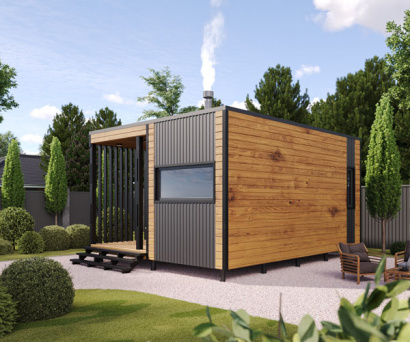 Модульная баня 4х6 «Модерн»