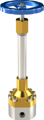 Клапан криогенный запорный проходной CADUCEUS