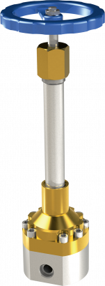 Клапан криогенный запорный проходной CADUCEUS