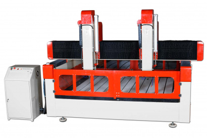 Станок ЧПУ фрезерный двухшпиндельный по камню 17Kx2-2 (2000x2000x400)