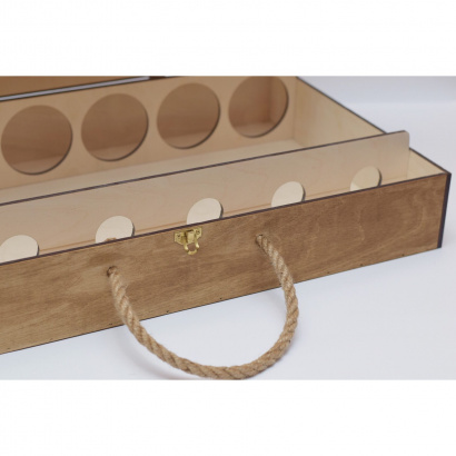 Деревянный ящик кейс для бутылок