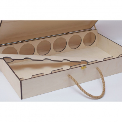 Деревянный ящик кейс для бутылок