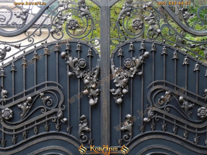 Эксклюзивные кованые ворота ручной работы