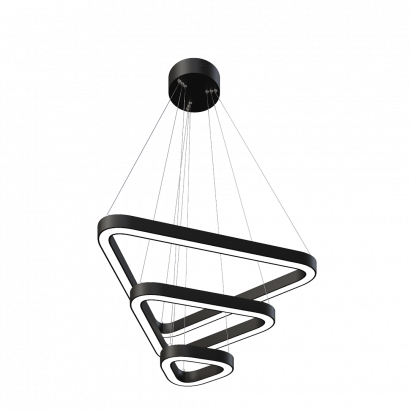 Интерьерный светильник SVETHOLL Глоу софт треугольник подвесной композиция