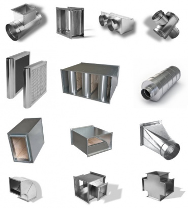 Воздуховоды и фасонные части стандартных и нестандартных типоразмеров