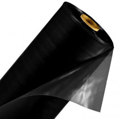 Пленка полиэтиленовая черная (1500х2) х 0,12мм (120мкм) техническая ТУ (100 п.м.)