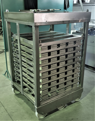 Пресс-рама с пресс-формами для ветчины