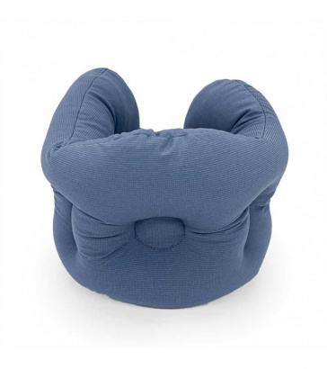 Подушка для перелетов с карабином, синяя, Mi186