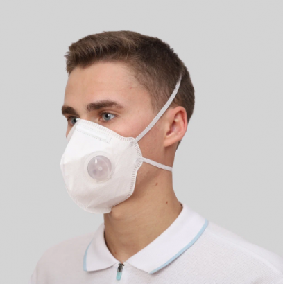 МИРА МК1 – Респиратор (Складная чашеобразная фильтрующая полумаска, с клапаном выдоха и с дополнительной защитой)