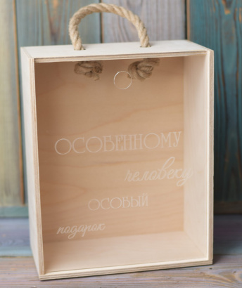 Деревянный пенал с прозрачной крышкой