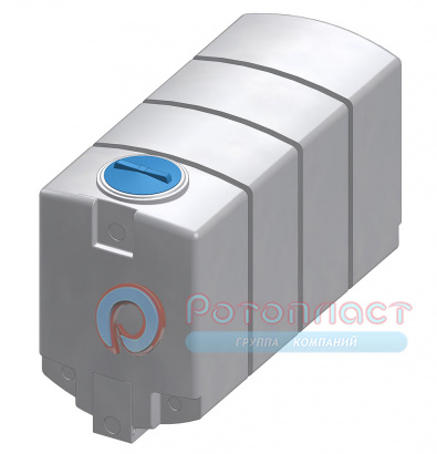 Пластиковая прямоугольная емкость 3750 л (с полным сливом)