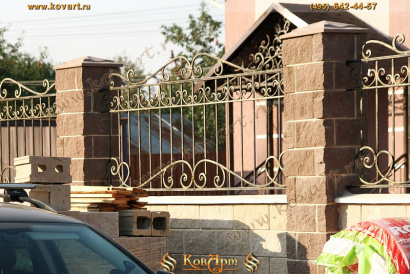 Ковано-сварной секционный забор
