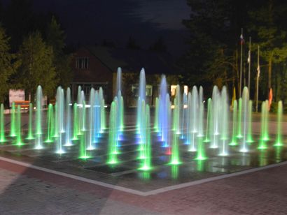 Пешеходный фонтан FC 10400х10400 (с погружными насосами)