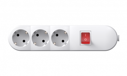 Колодка удлинителя CADUCEUS ALING с выключателем, 3х16А, 250В~ (Артикул: 4403)