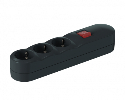 Колодка удлинителя CADUCEUS ALING с выключателем, 3х16А, 250В~ (Артикул: 4403)