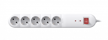 Удлинитель CADUCEUS ALING с выключателем, 5х16А, 1,5м, 250В~ с защитой от перенапряжения (Артикул: 44601)