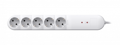 Удлинитель CADUCEUS ALING без выключателя, 5х16А, 1,5м, 250В~, с защитой от перенапряжения (Артикул: 4461)