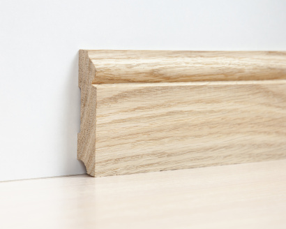 Плинтус Волна Дуб 70мм напольный