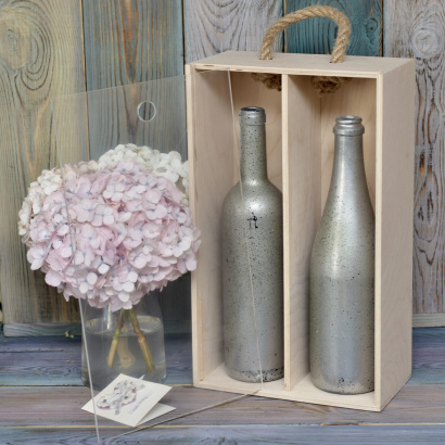 Деревянный пенал с прозрачной крышкой