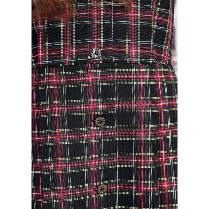 Сарафан детский в черно красную клетку школьный