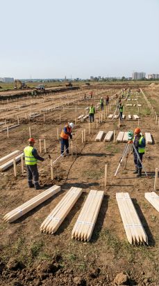 Колышки из дерева для геодезии и подвязки растений