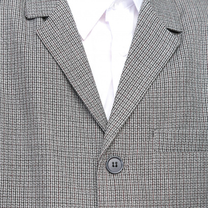 Пиджак школьный для мальчика серый рябушка