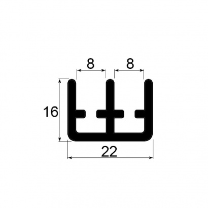 Ш-образный профиль Ш-1 (1000 метров)