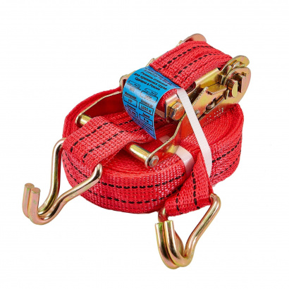 Ремень 0.8т/1.6т 4м стяжной с крюками