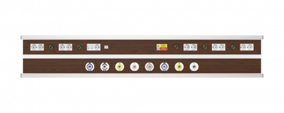 Настенная консоль медицинского газоснабжения CADUCEUS CN3-2