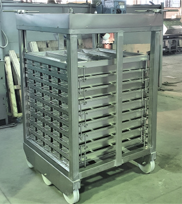 Пресс-рама с пресс-формами для ветчины