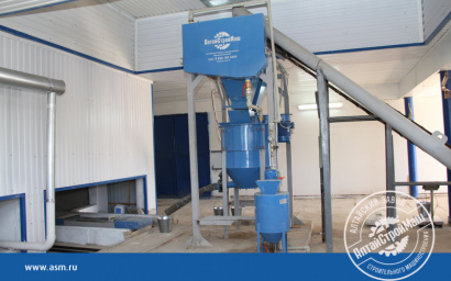 Линия конвейерного типа для производства газобетона производительностью 100 м3/сутки