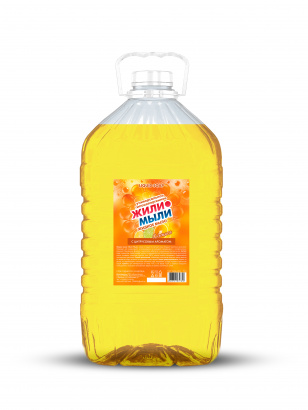 Жидкое мыло «Жили-Мыли‎» с Цитрусовым ароматом 5 л, ПЭТ