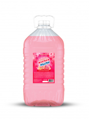 Жидкое мыло «Жили-Мыли‎» с Цветочным ароматом 5 л, ПЭТ