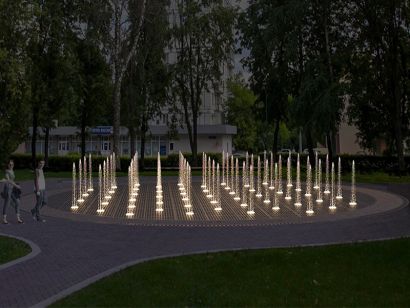 Пешеходный фонтан FC 10400 (с погружными насосами)