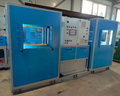 Пресс гидравлический вулканизационный 600х600-1Э 200т двухстанционный