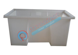 600 литров пластиковая прямоугольная открытая емкость