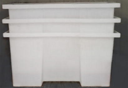 600 литров пластиковая прямоугольная открытая емкость