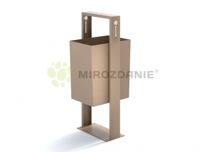 Урна парковая стальная «Magma» 30 литров, цвет графит