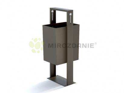 Урна парковая стальная «Magma» 30 литров, цвет графит